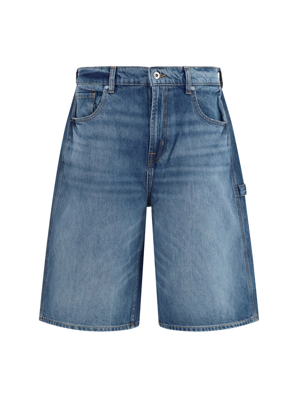 7for 100% Cotton bermuda in blue