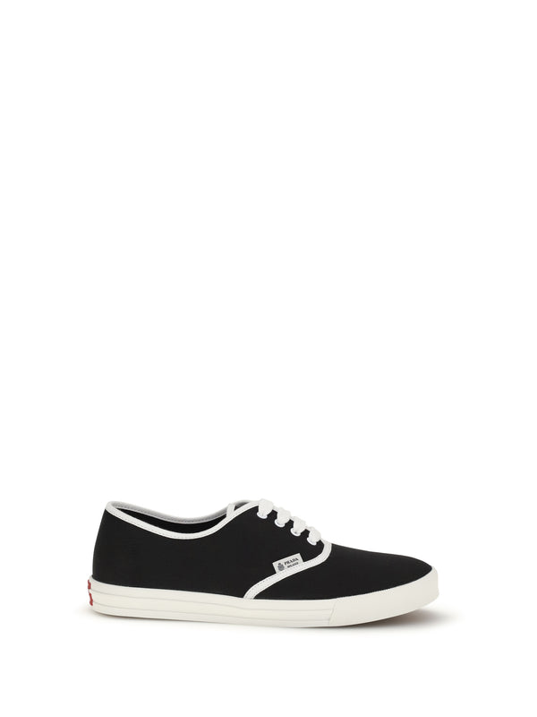 Prada Upper: 100% Cotton; Sole: 100% Rubber sneakers in black