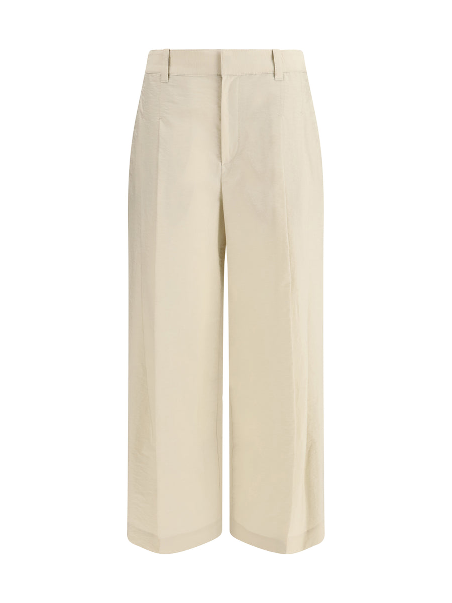 Brunello Cucinelli 75% Cotton trousers in beige