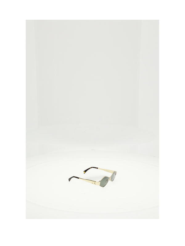 Sunglasses Triomphe Metal 02 Gold-Green Gold/green