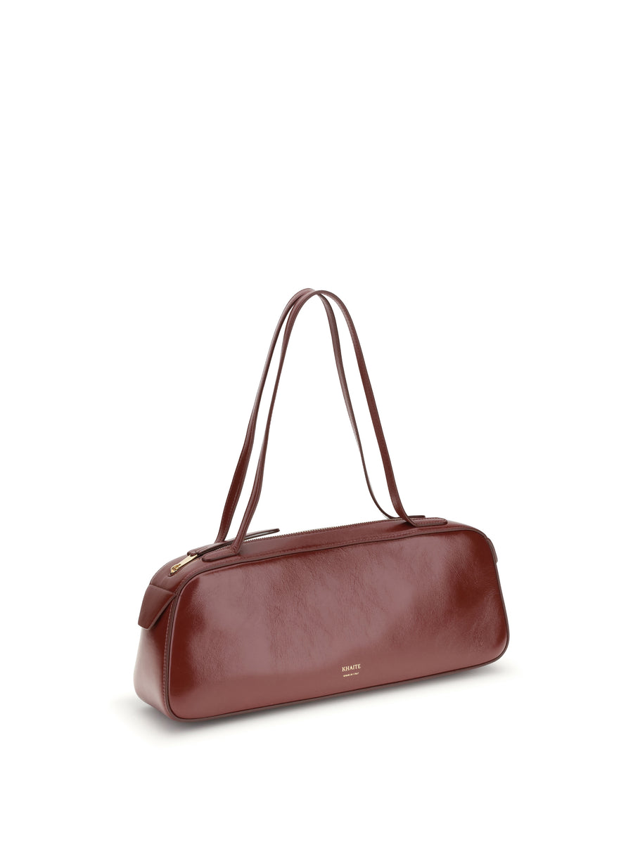 Simona Shoulder Bag Oxblood Calf Leather
