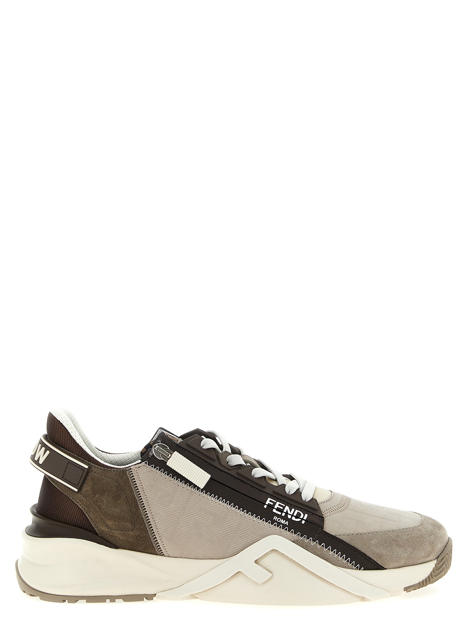 Fendi Flow Sneakers Multicolor Calfskin Leather (bos Taurus)