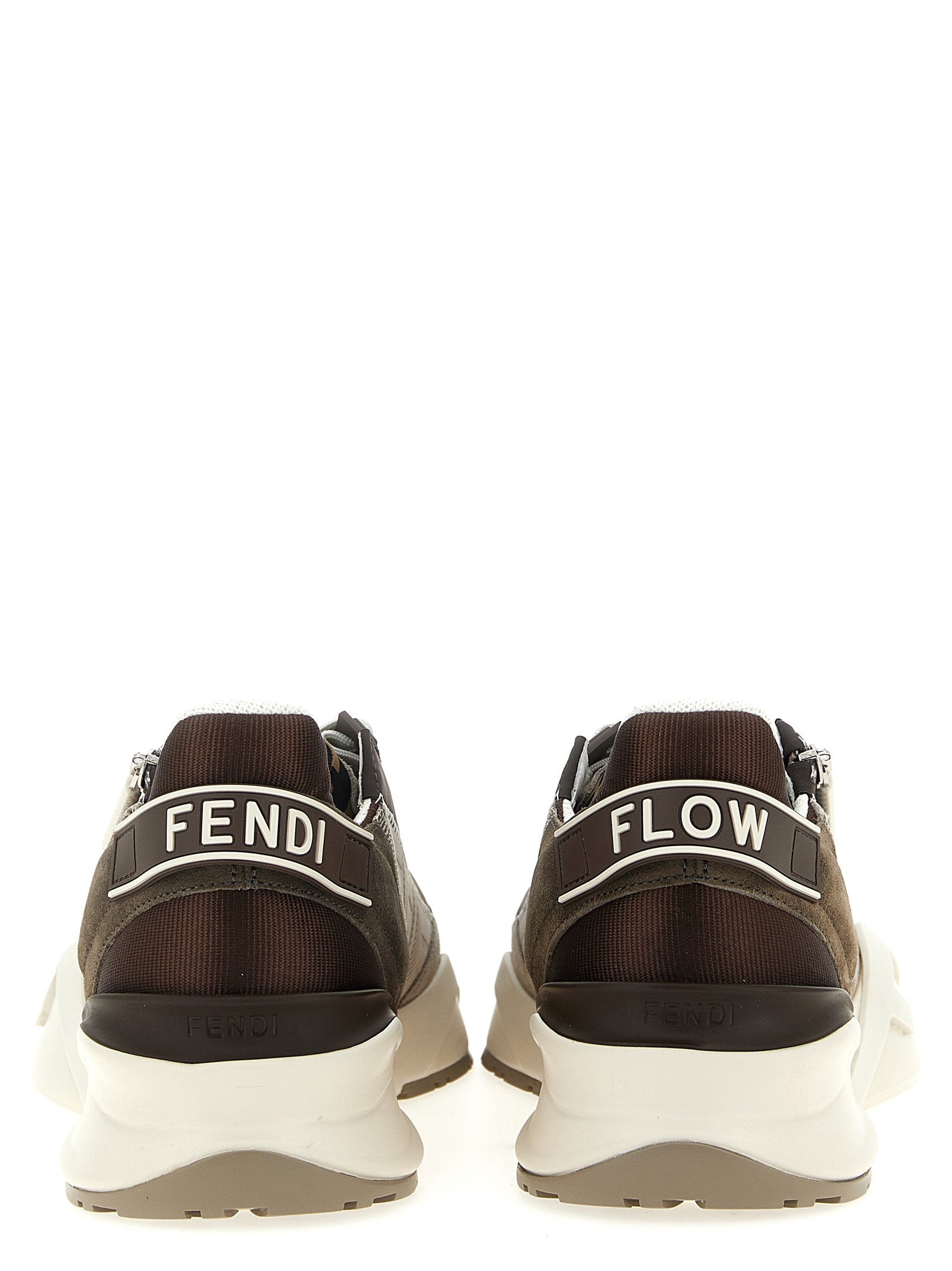 Fendi Flow Sneakers Multicolor Calfskin Leather (bos Taurus)