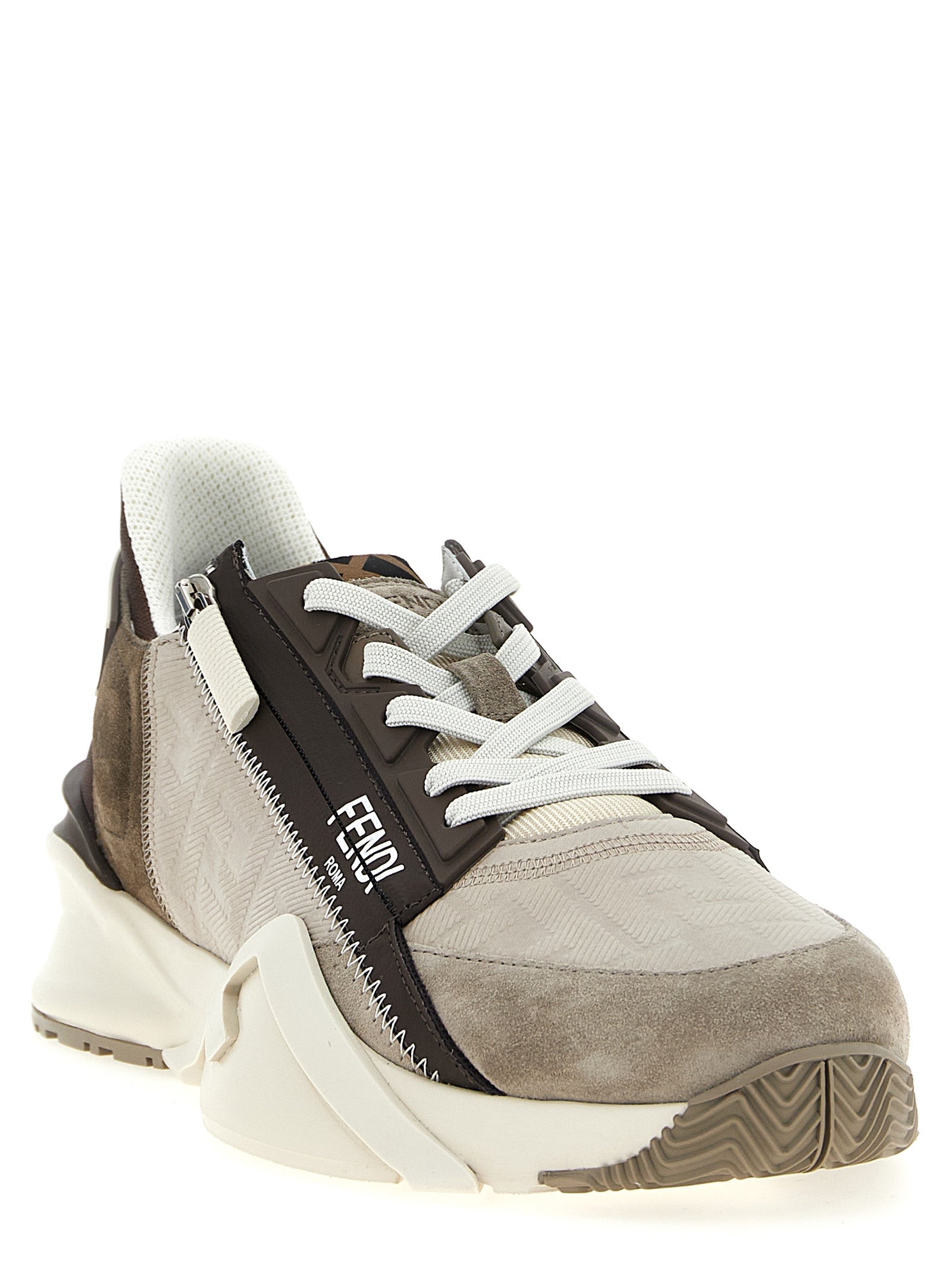 Fendi Flow Sneakers Multicolor Calfskin Leather (bos Taurus)