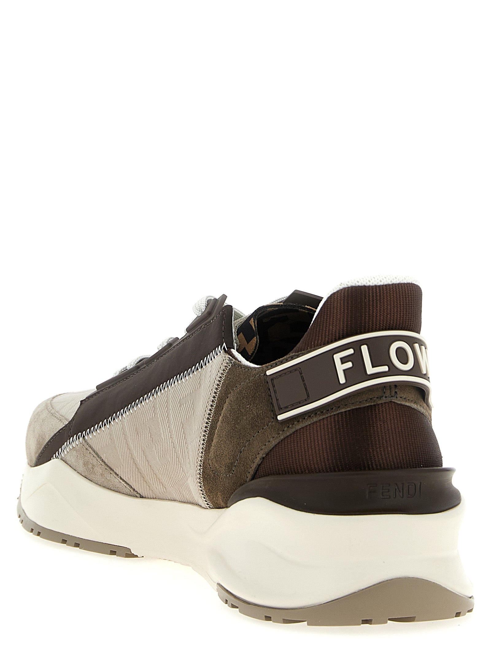 Fendi Flow Sneakers Multicolor Calfskin Leather (bos Taurus)