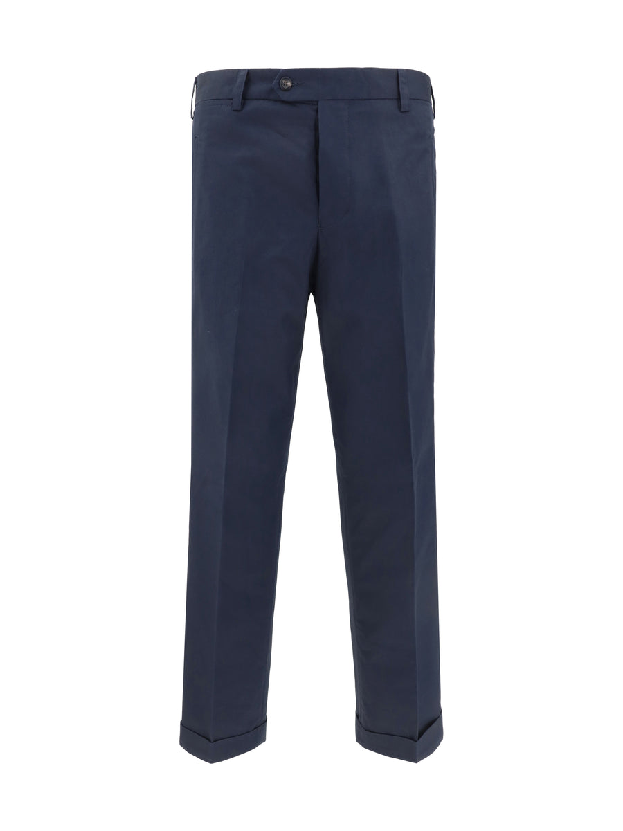 Germano 71% Cotton trousers in navy