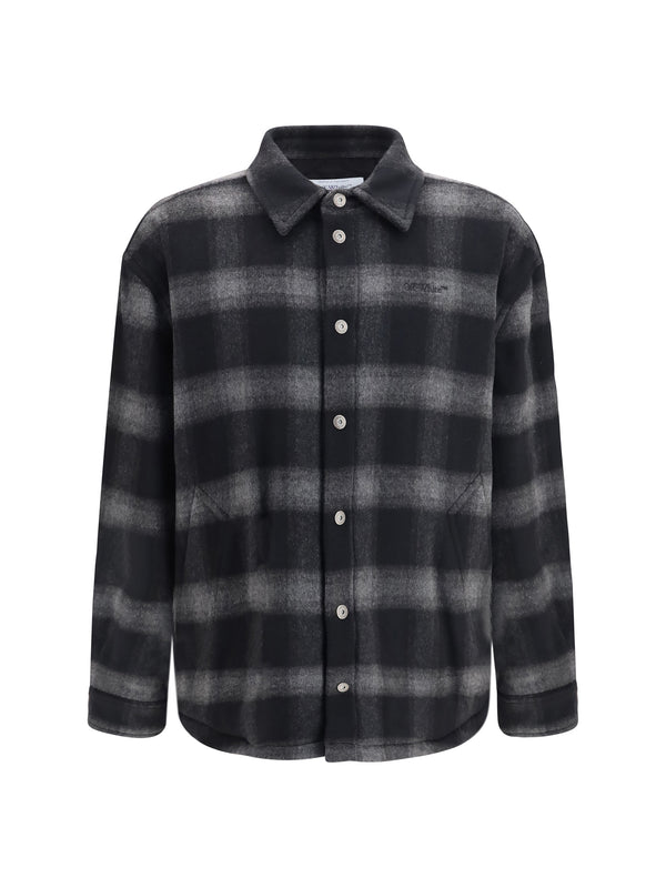 Off-White Outer: 70% wool jacket in black