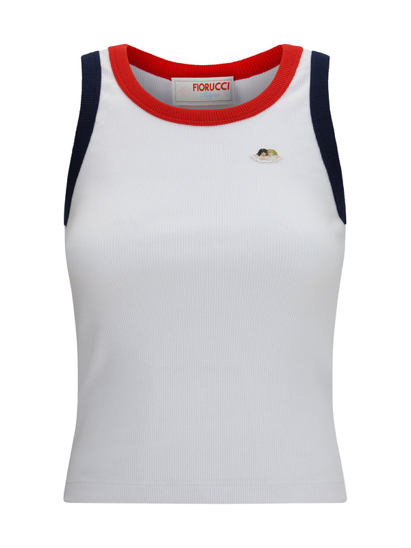 Tank Top Angels Patch Multicolour Cotton