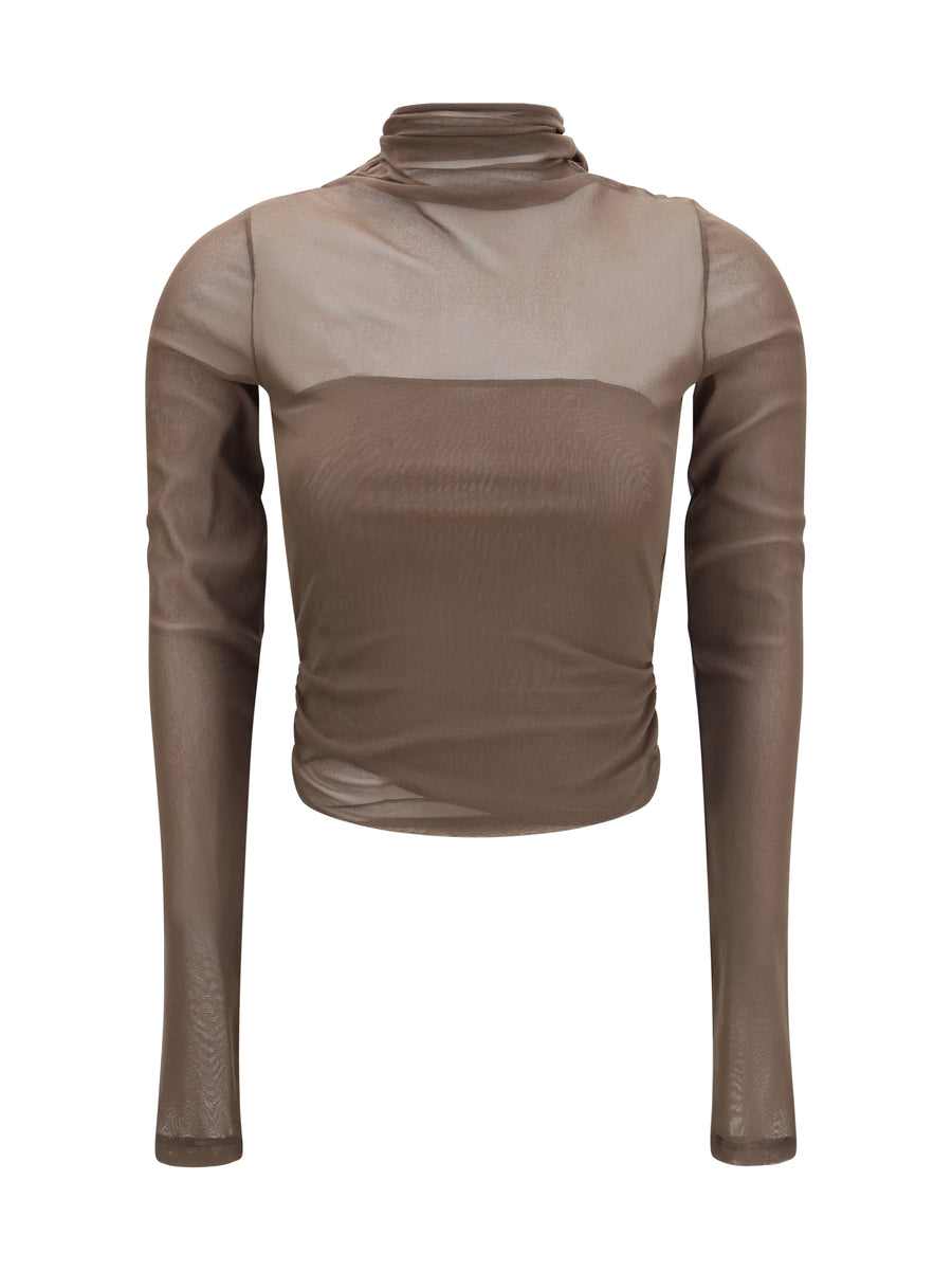 Lemaire 100% Polyamide blouse in beige