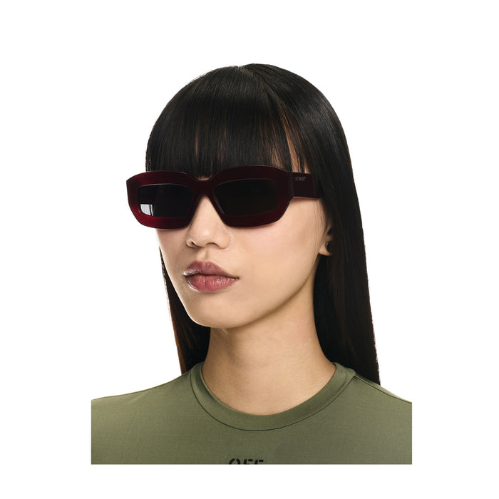 Off White OERI138 CHARLOTTE 2807 Burgundy Dark Grey Rosso 1005 Acetate Occhiali Da Sole