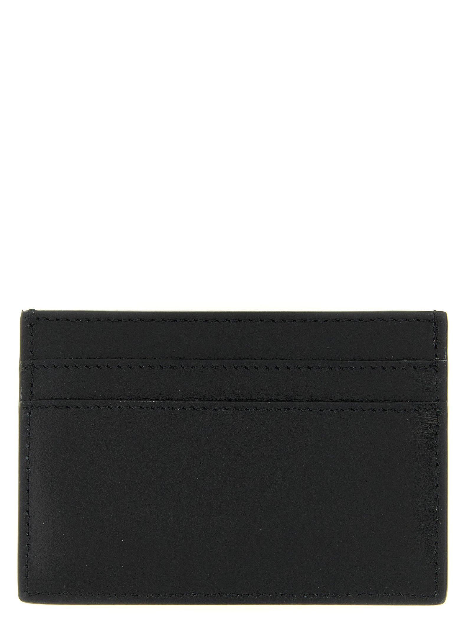 Squared FF card holder Black Calfskin Leather (bos Taurus) Wallets, Holders