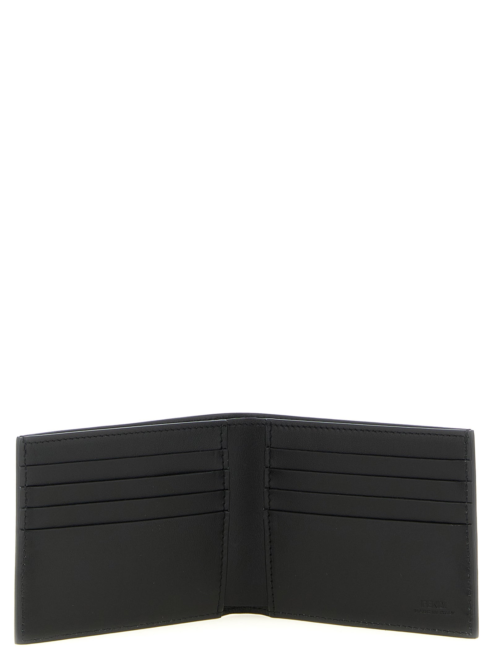 Squared FF wallet Black Calfskin Leather (bos Taurus) Wallets, Card Holders
