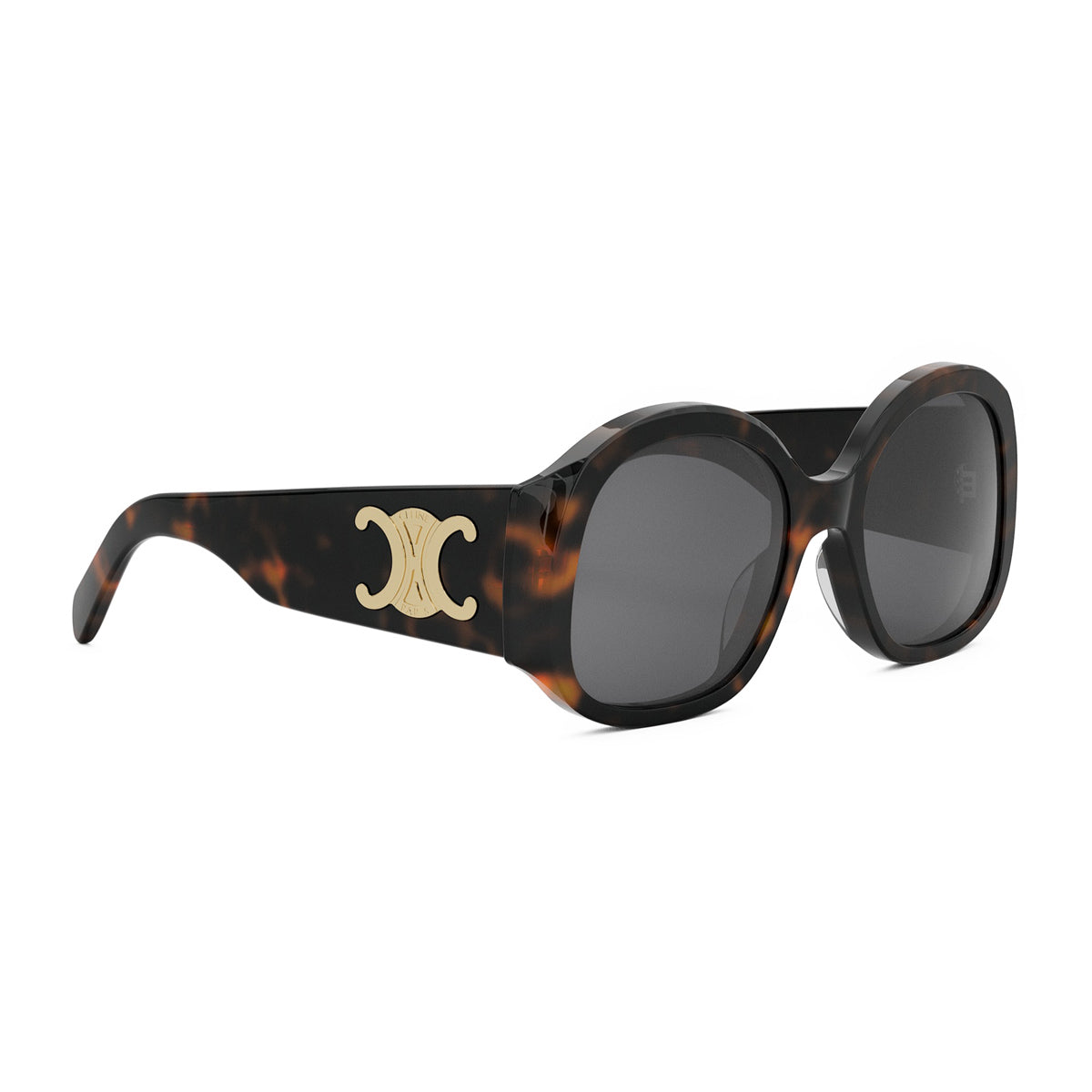 CELINE CL40305U Maxi Triomphe 52A Dark Havana Marrone Acetate Occhiali Da Sole