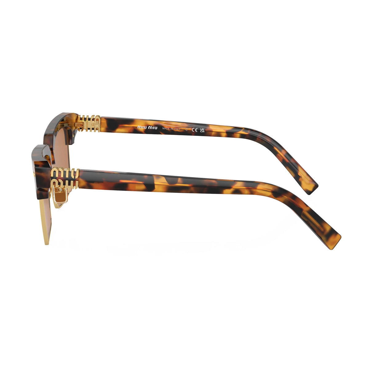 Miu 0MU 10ZS Runway 19P2Z1 Tortoise Brown Marrone Acetate/metal Occhiali Da Sole