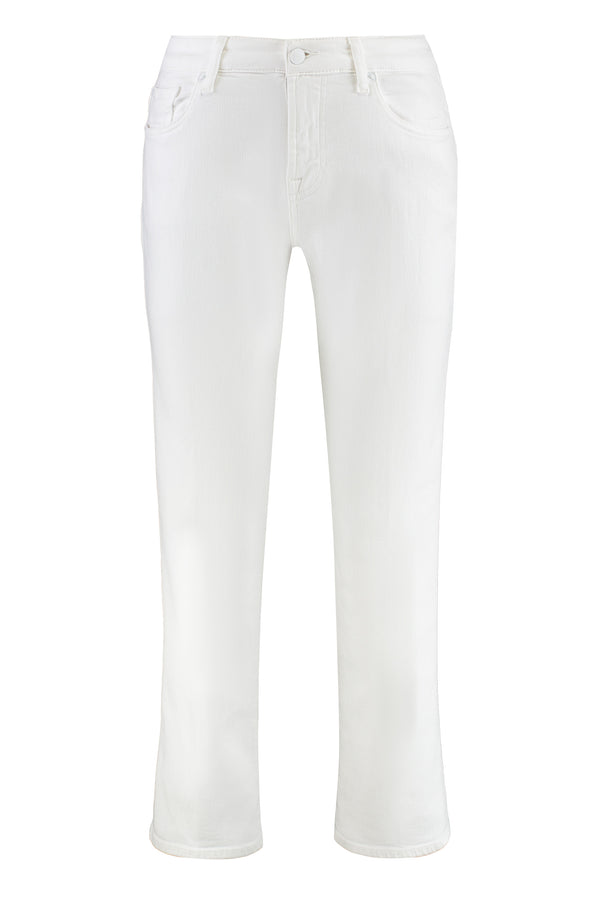 Straight-Leg Jeans Calie White Cotton