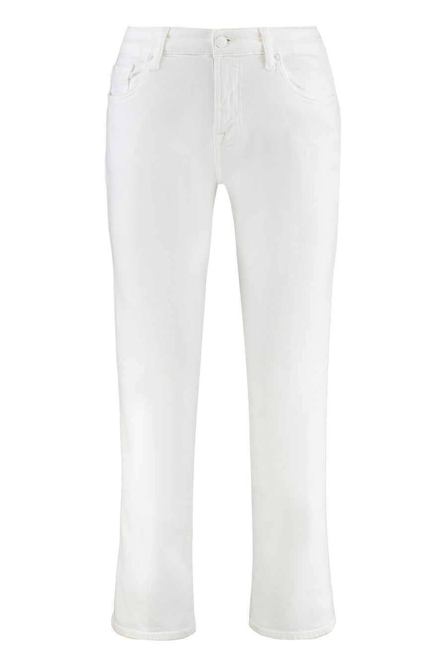 Straight-Leg Jeans Calie White Cotton