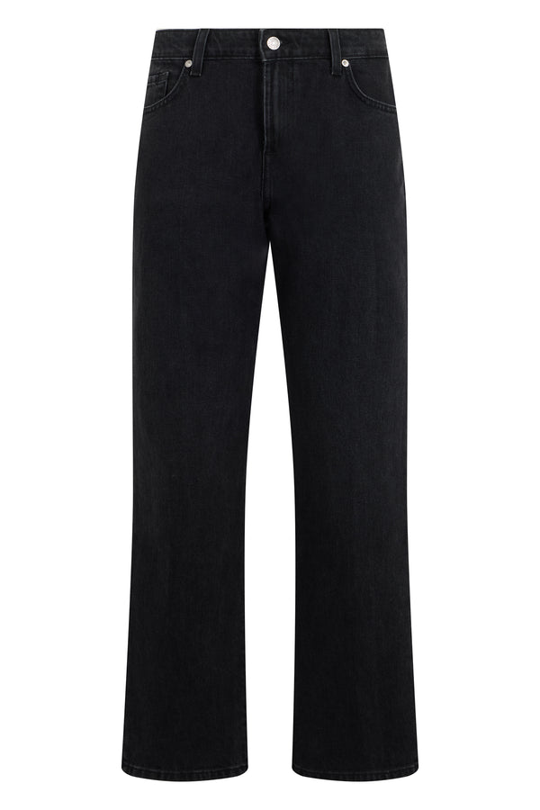 Straight-Leg Jeans Heavy Rain Cotton