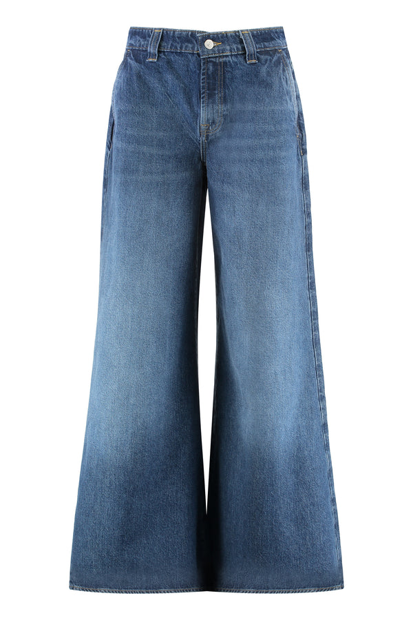 Wide-Leg Jeans Willow Denim Grey Cotton