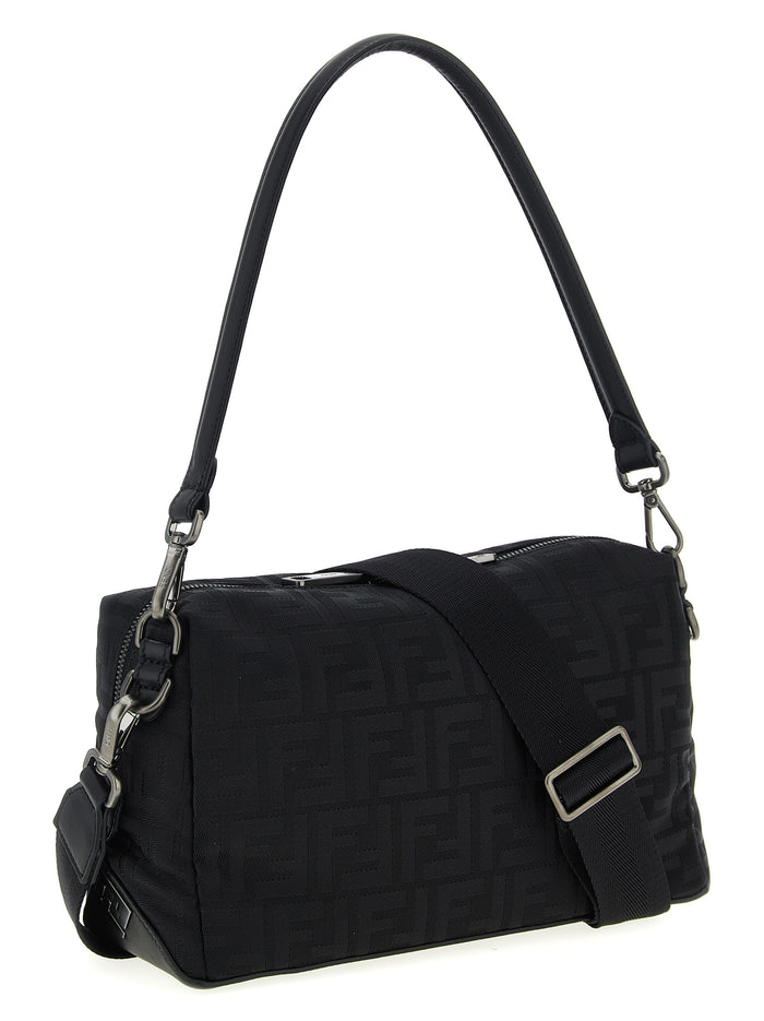 Fendi Lui Medium Squared FF shoulder bag Black Polyamide