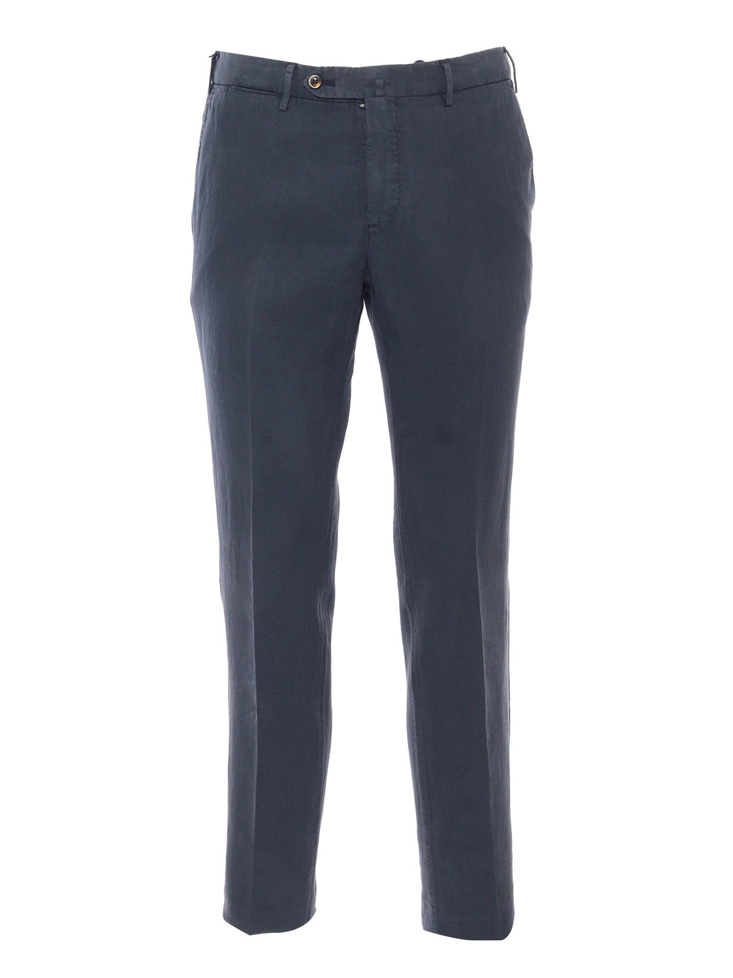 Blu slim trousers Multicolor Lyocell Linen Cotton Pant
