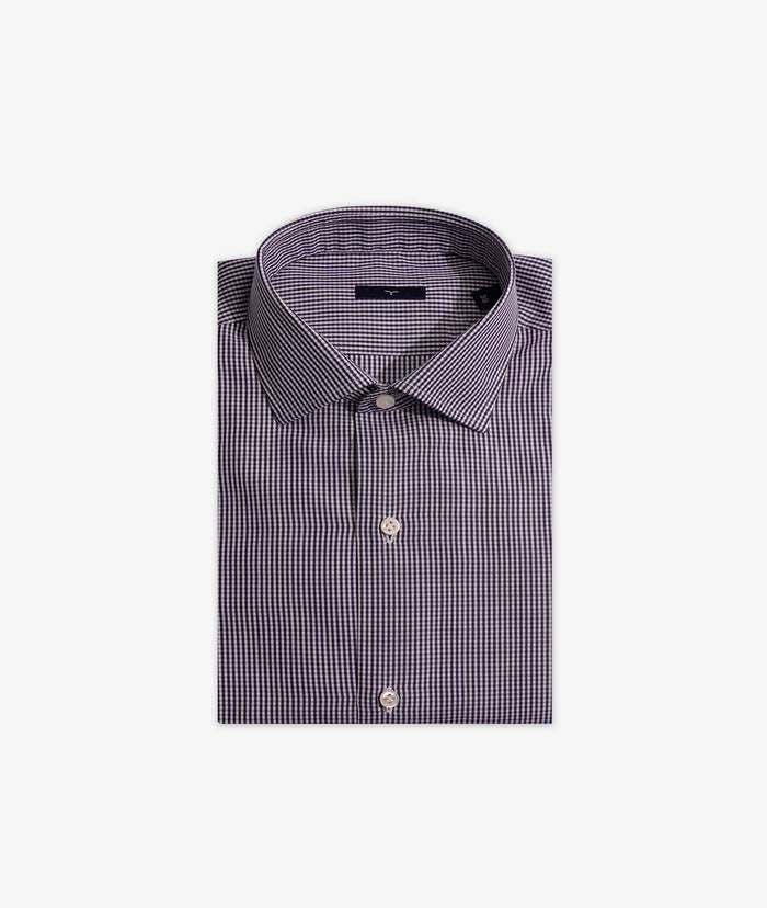 Tailored Cotton Shirt Bastille Blue Hand Made