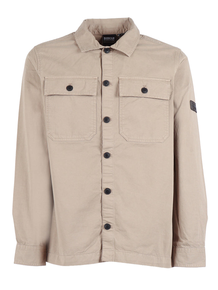 ARLO OVERSHIRT Beige Cotton Heavy Jacket