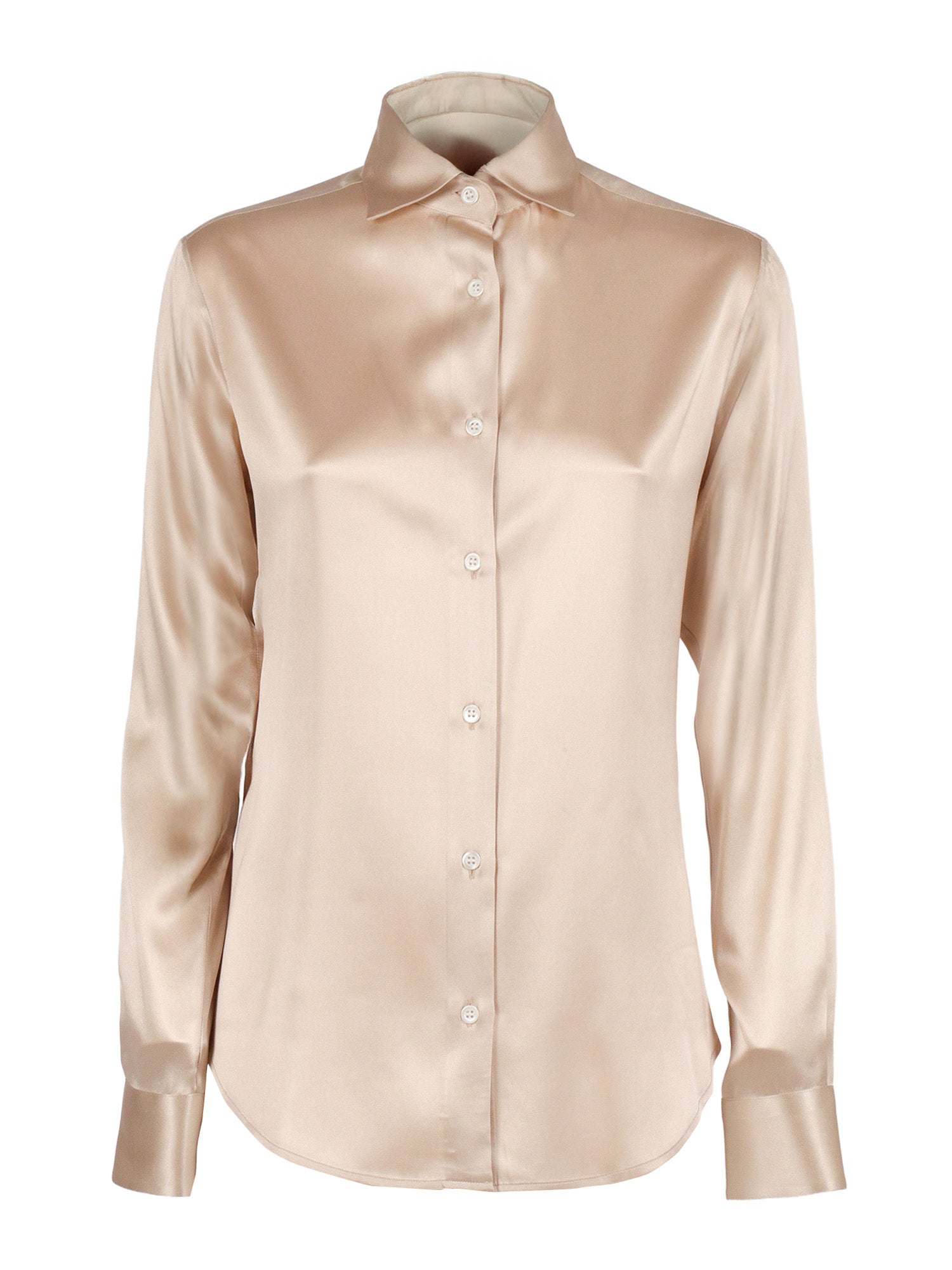 Silk Shirt Mod. Gea C Gold Elastane