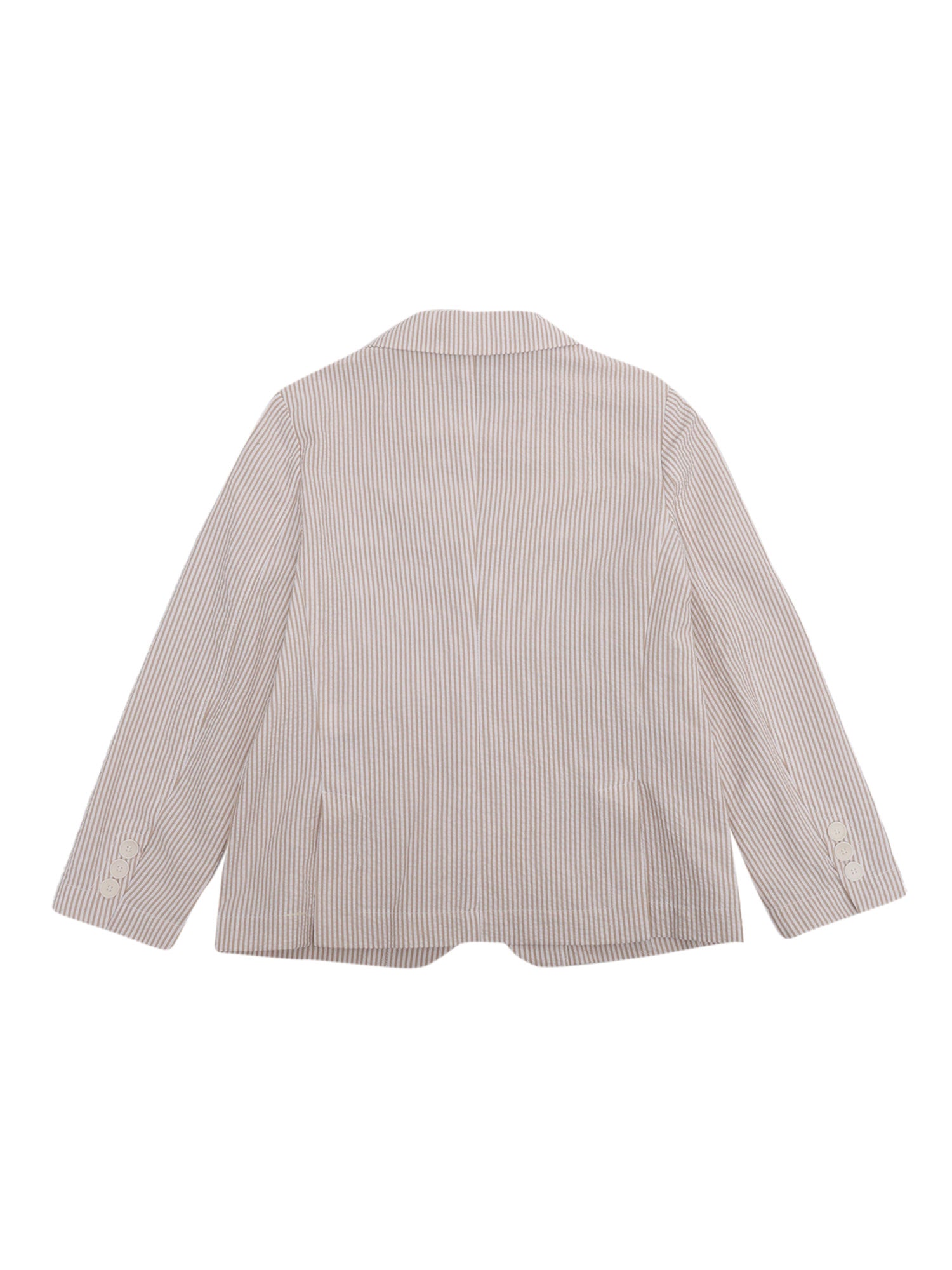 Dark Rope blazer Beige Cotton Pockets Lining Jacket