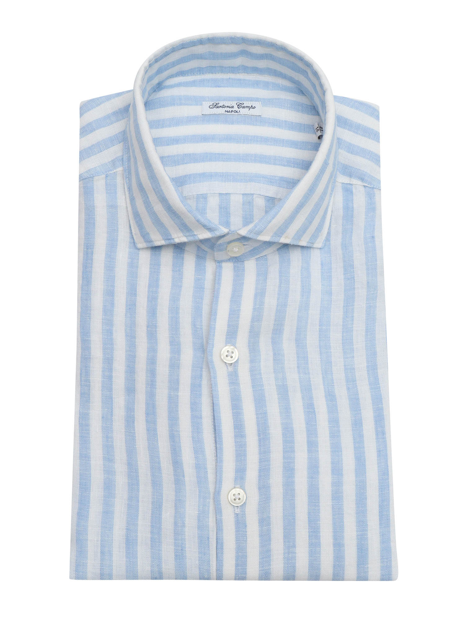 MAN SHIRT Light Blue Linen