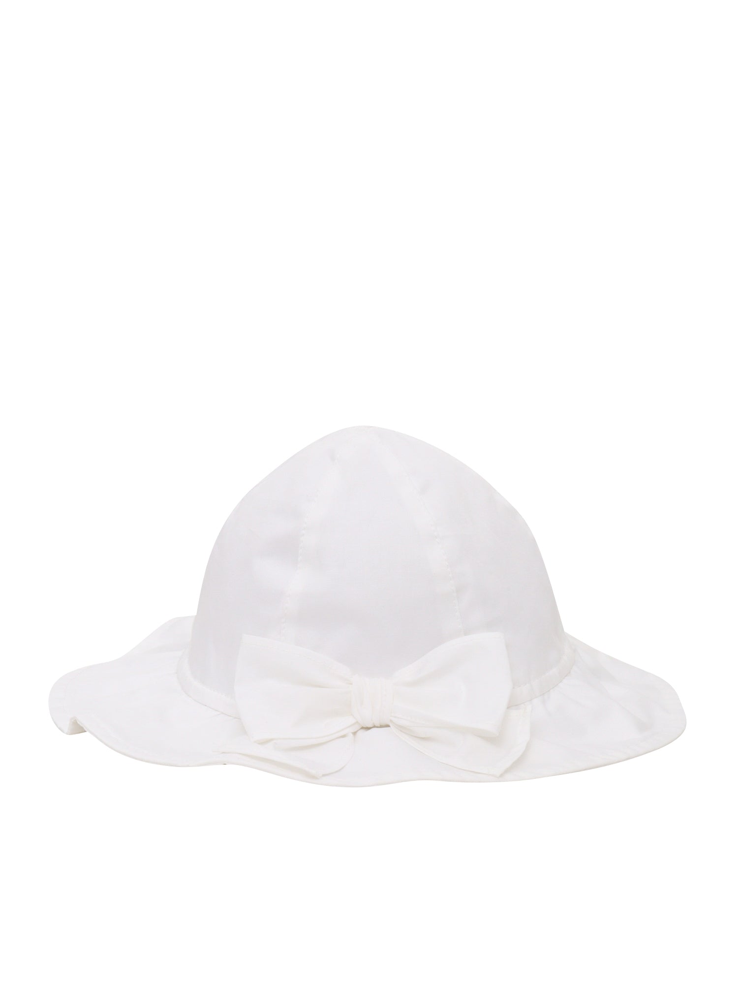 Hat with bow White Cotton Elastane Lining