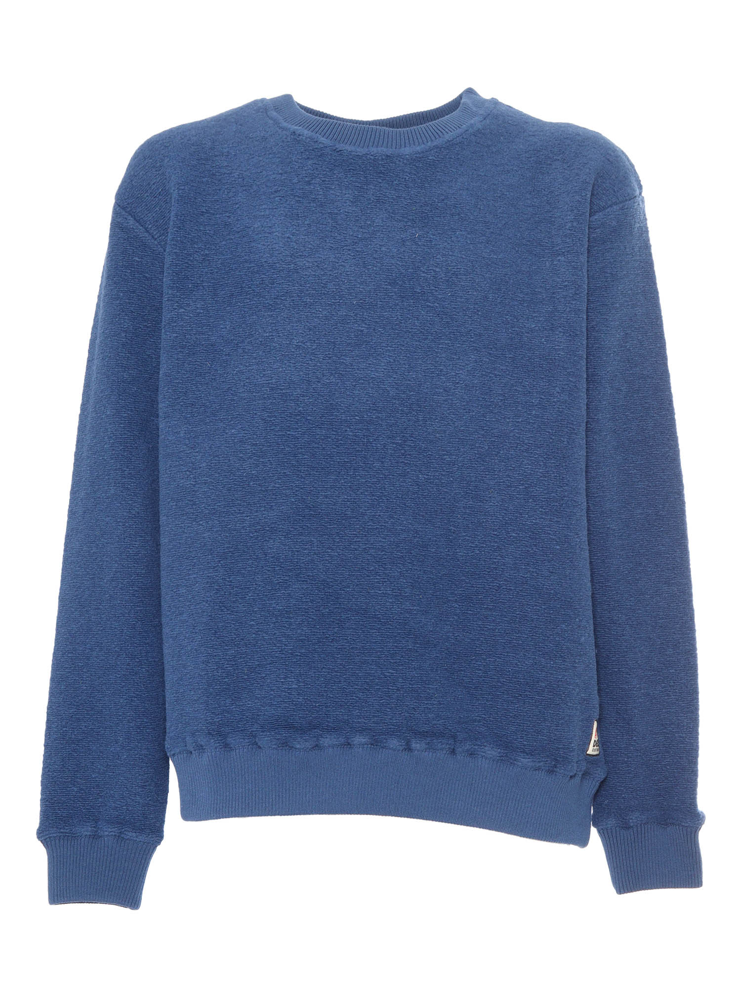 Reo Textured Fleece Blue Crewneck