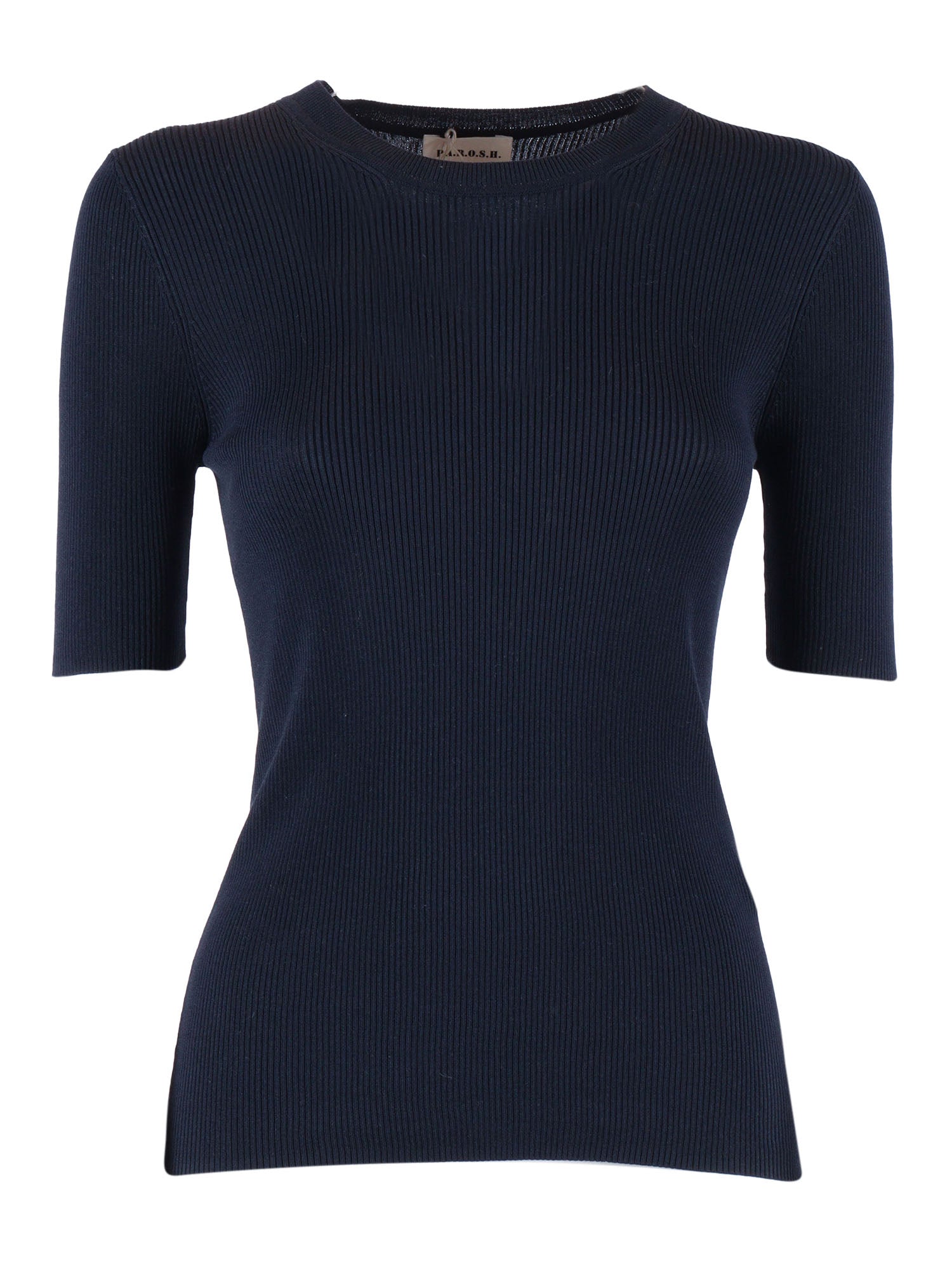 S-L SWEATER Blue Cotton Polyamide Crewneck