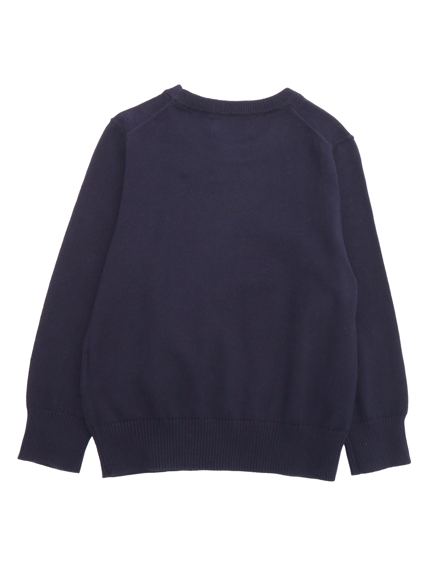 LS CN-TOPS-SWEATER Blue Cotton Crewneck