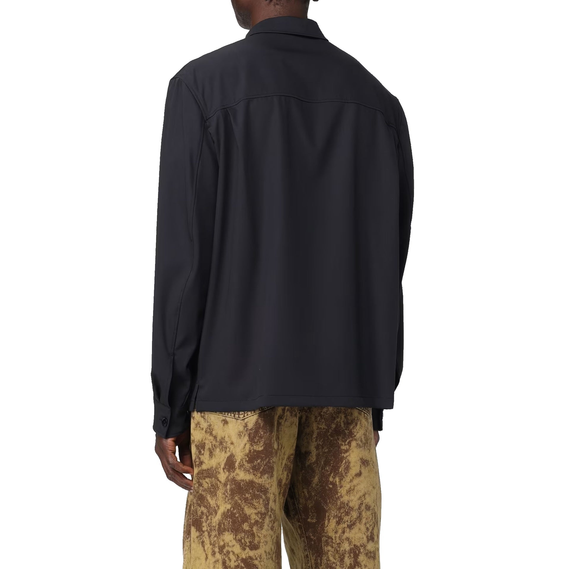 Lemaire Military Wool Jacket Black Virgin
