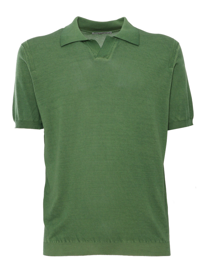 Green polo Cotton Shirt
