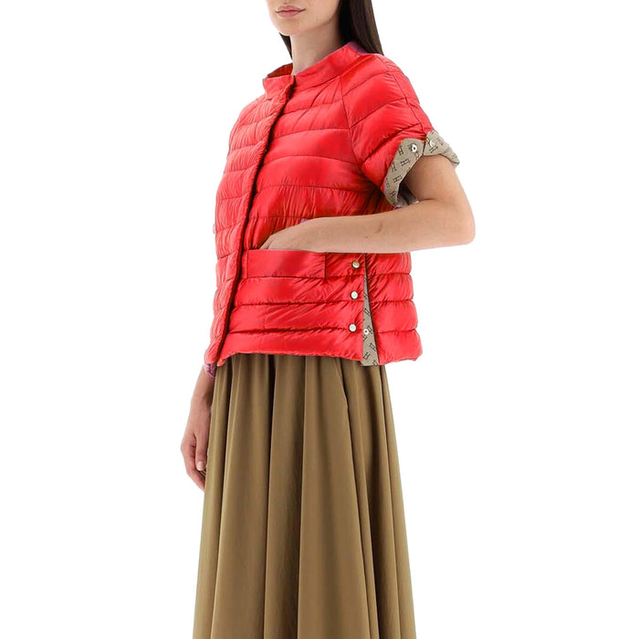 Herno Ultralight Down Jacket Red Polyamide