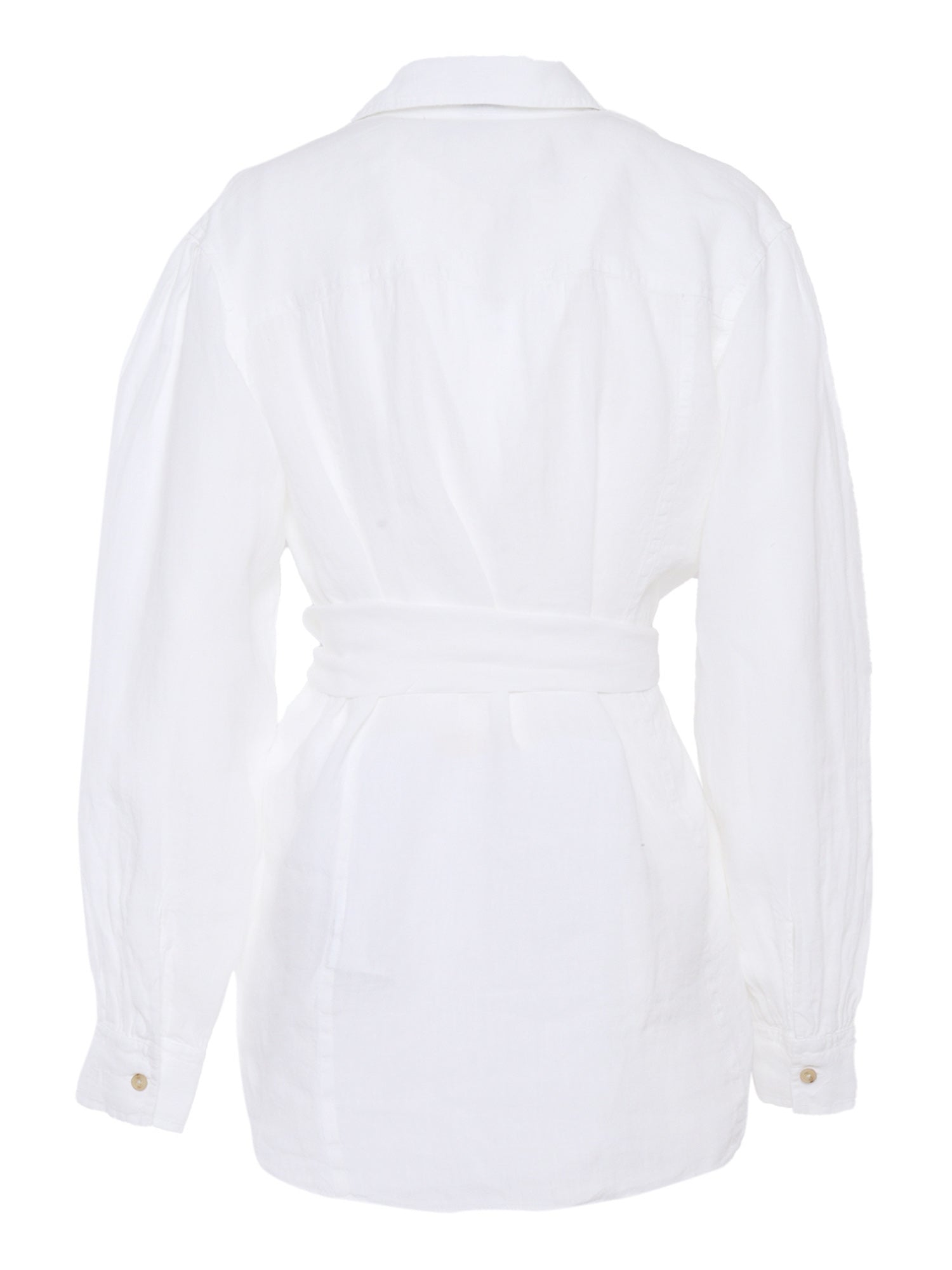 Shirt with bow White Linen