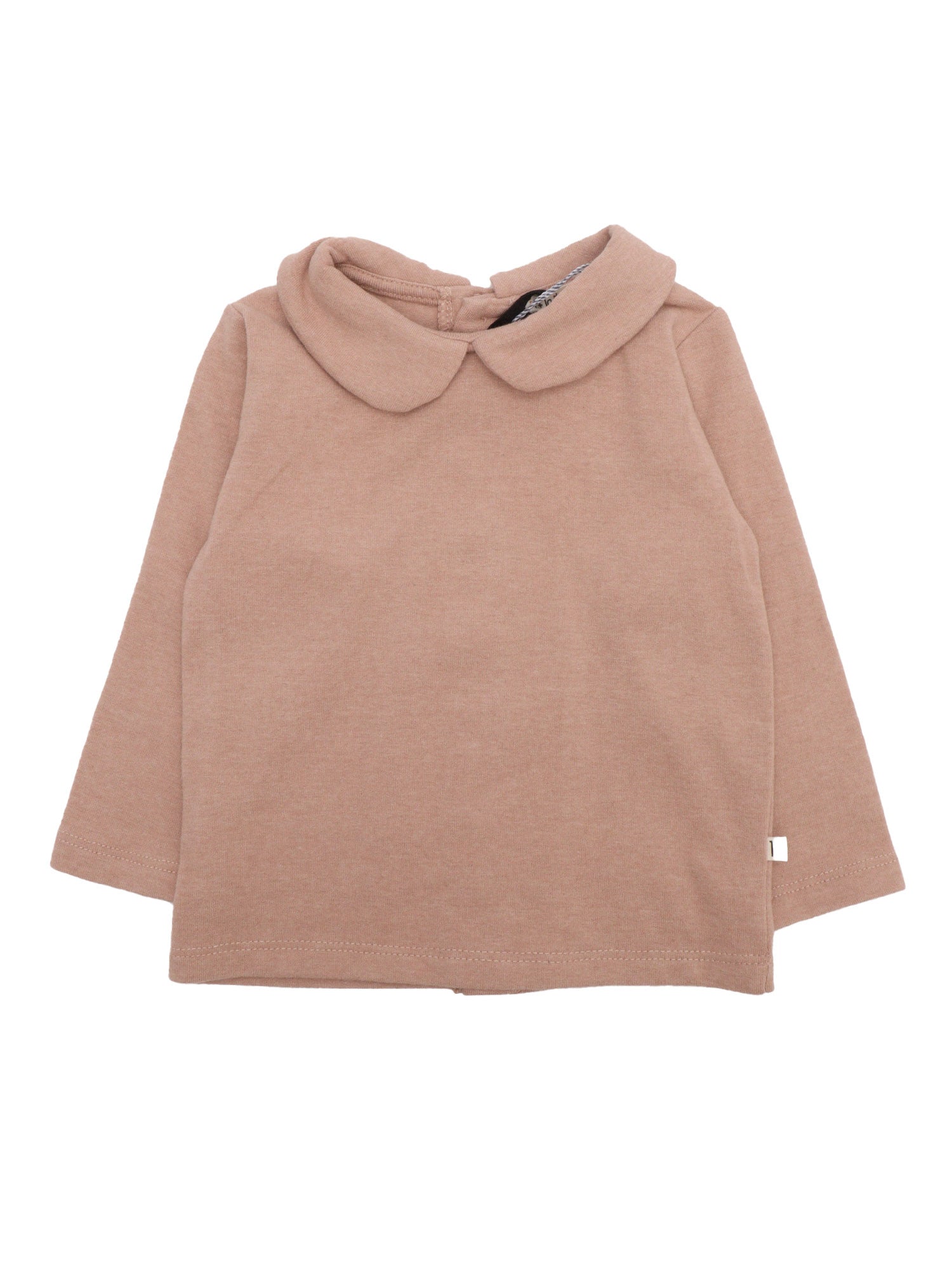 Collar Blouse Pink Cotton Acrylic Elastan