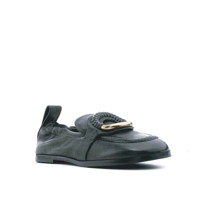 See By Chloe Hana Leather Loafers Black Calf