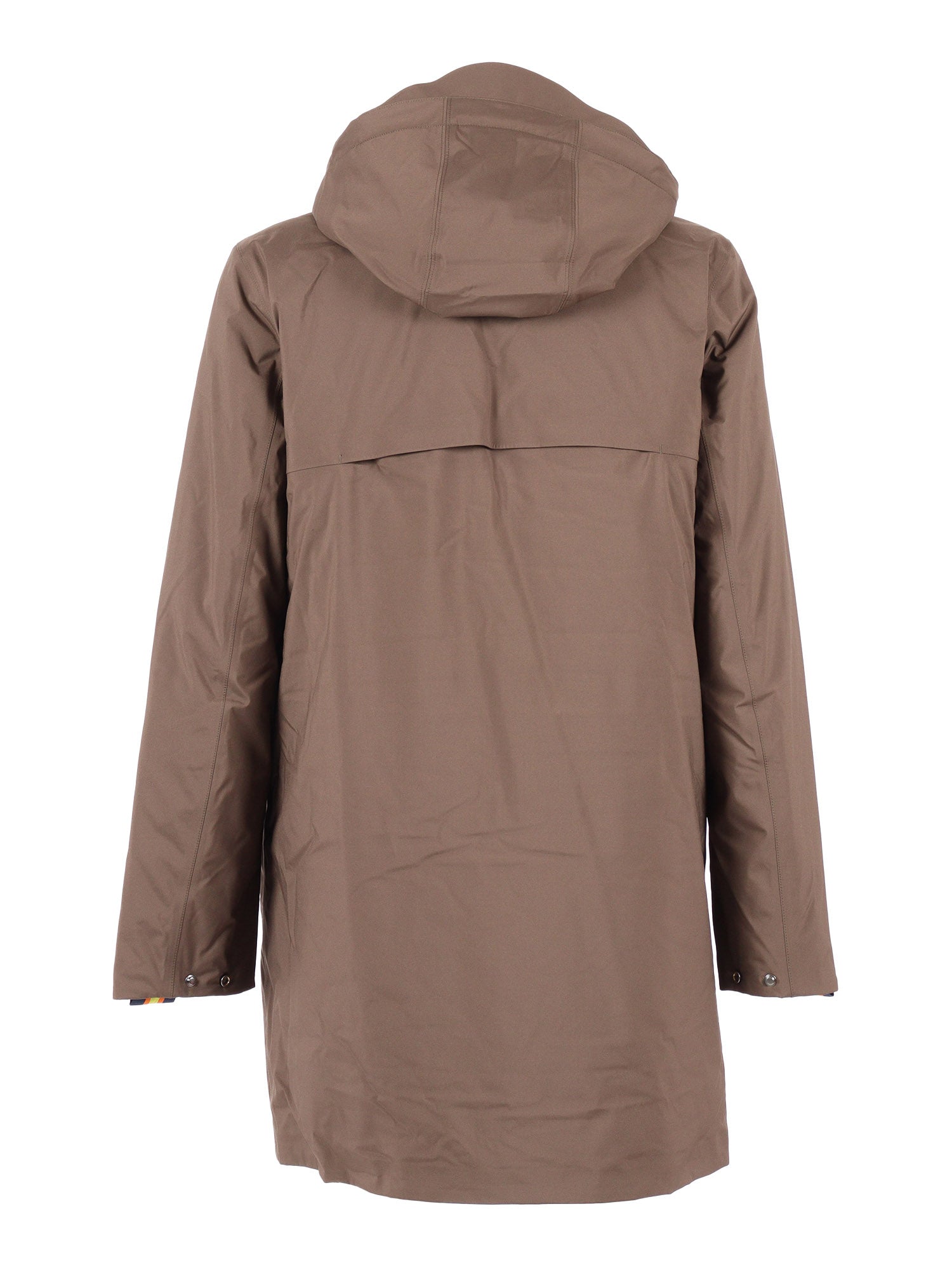 Thomal Bonded Padded Down Jacket Brown Long Puffer
