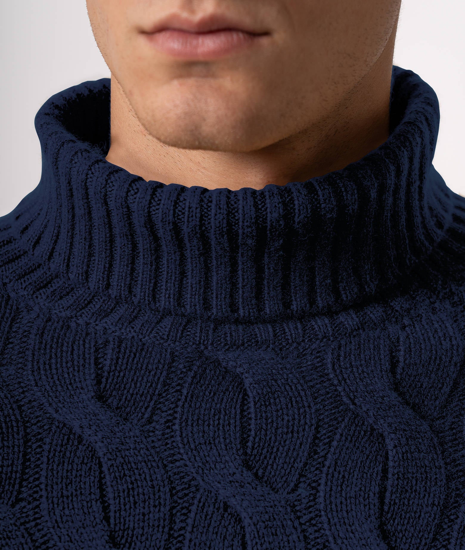Turtleneck Cashmere Sweater Lapponia Beige Maglieria Dis/lav Pesante