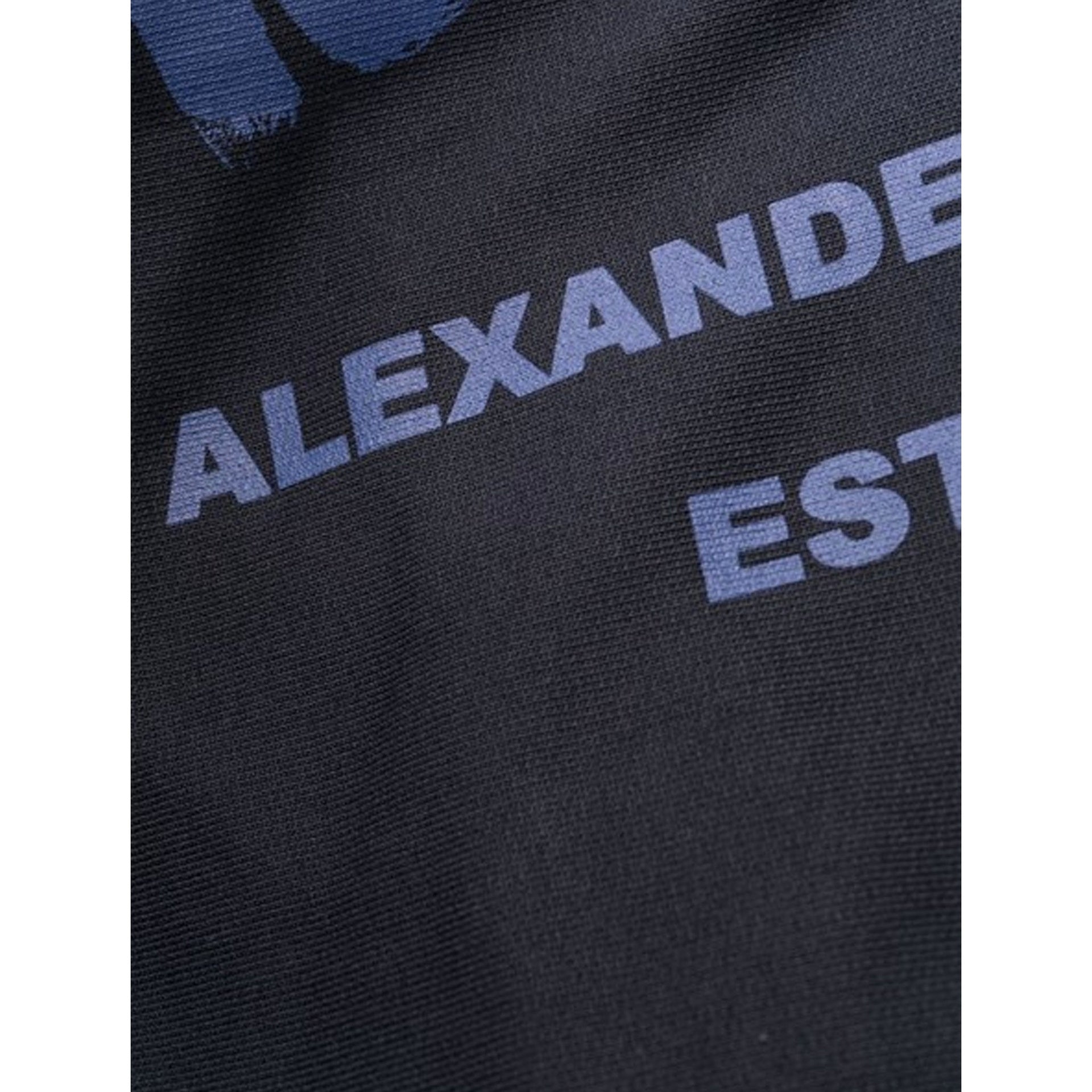 Alexander Mcqueen Cotton Logo Sweatpants Blue