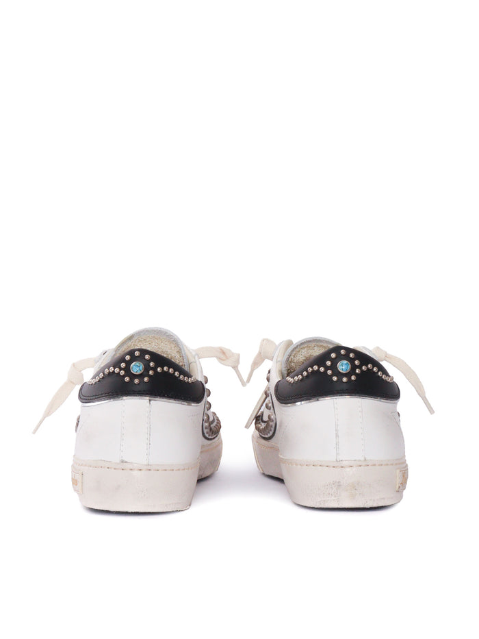 Htc Vipers Studded Shield Low Woman White Sneaker