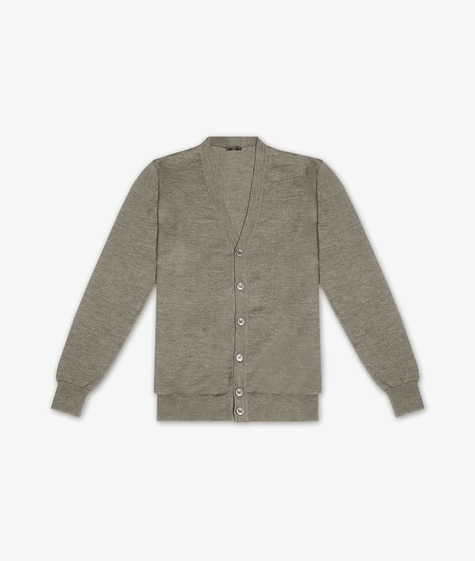 Cashmere And Silk Cardigan Ulaan Beige V Neck