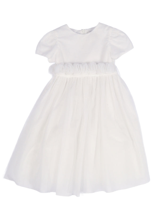 Short Sleeved Dress White