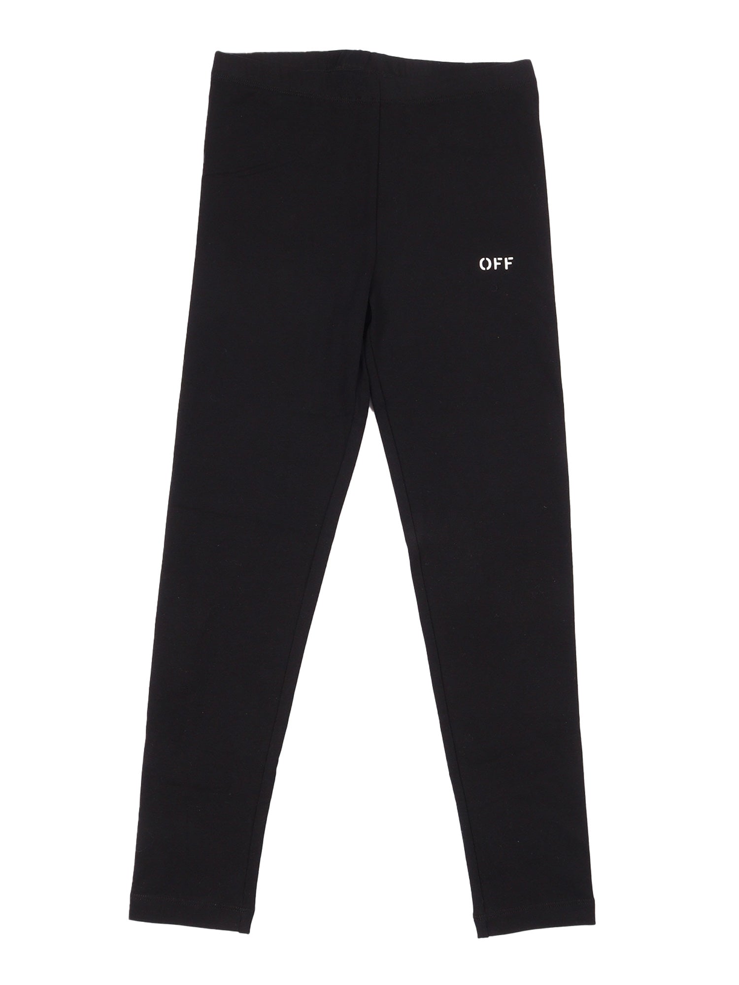 Off Stamp Legging Black - White Elastane Cotton Leggings