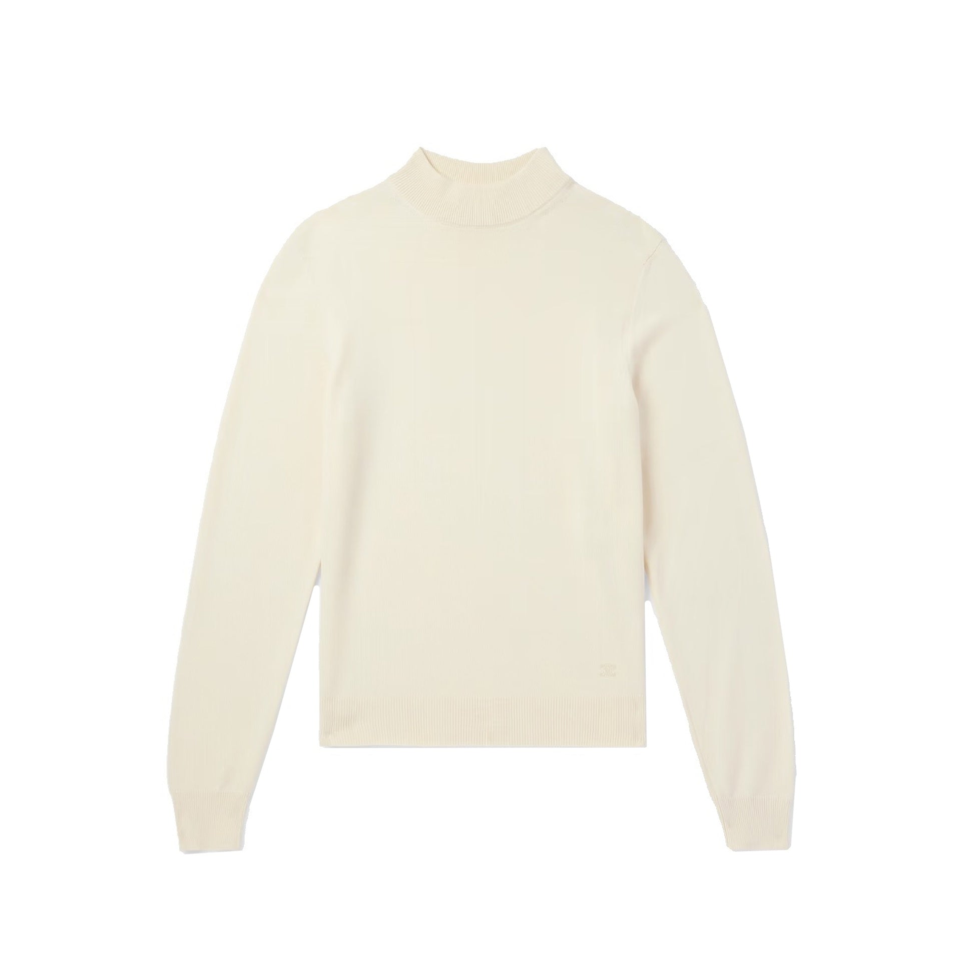 Triomphe Wool Sweater White Elastane Polyamide