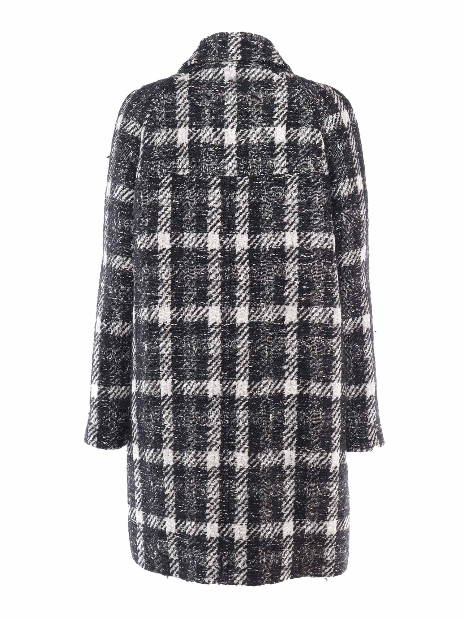 Double Breasted Jacqueline Coat + Hook Black