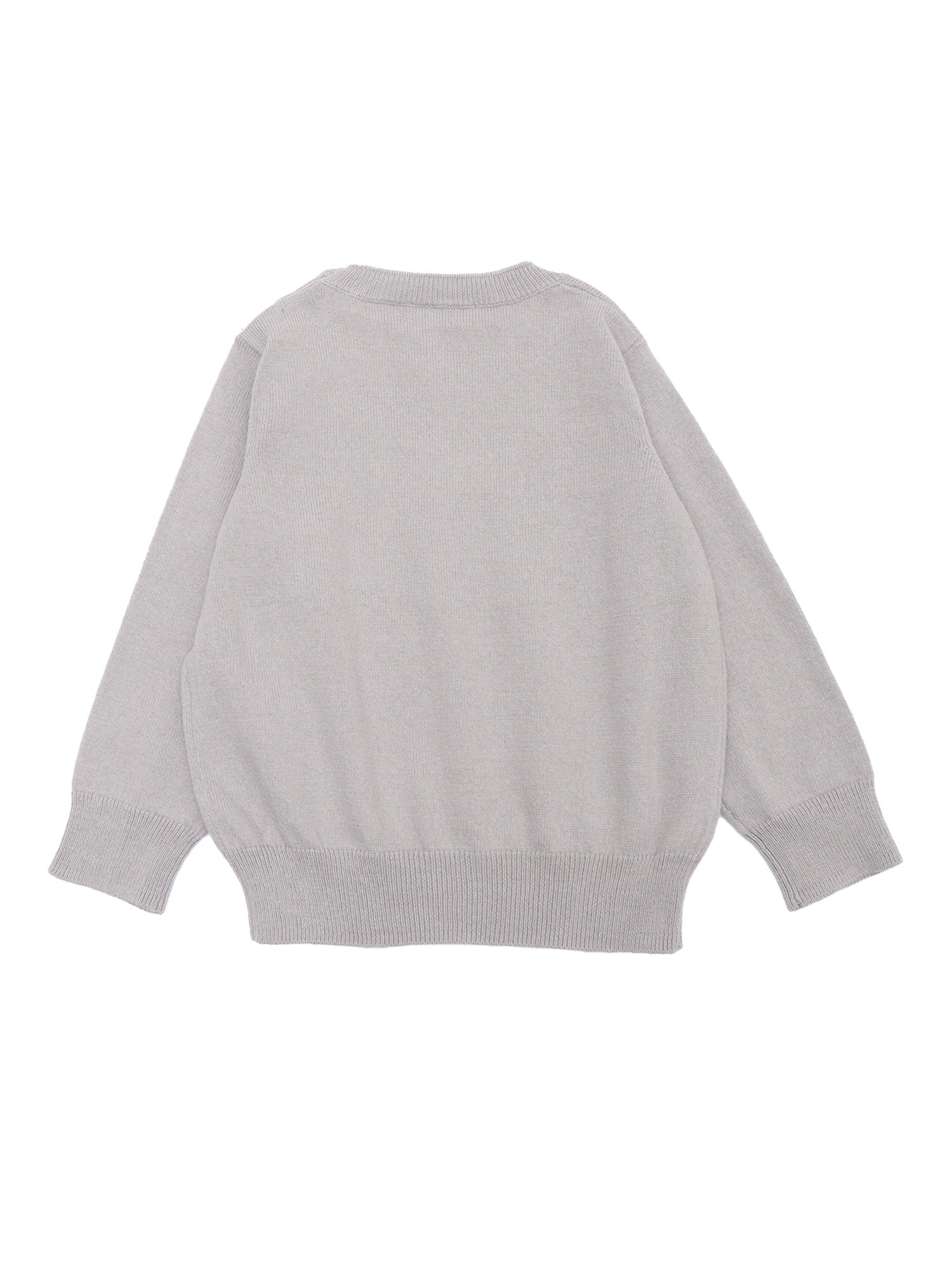SWEATER Grey Cotton Crewneck