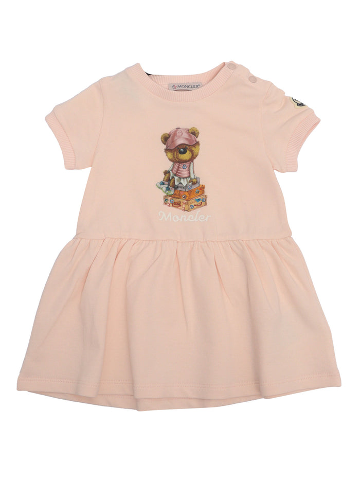 DRESS Pink Elastane Cotton